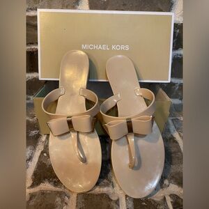 Michael Kors Nude Kayden Thong Sandals